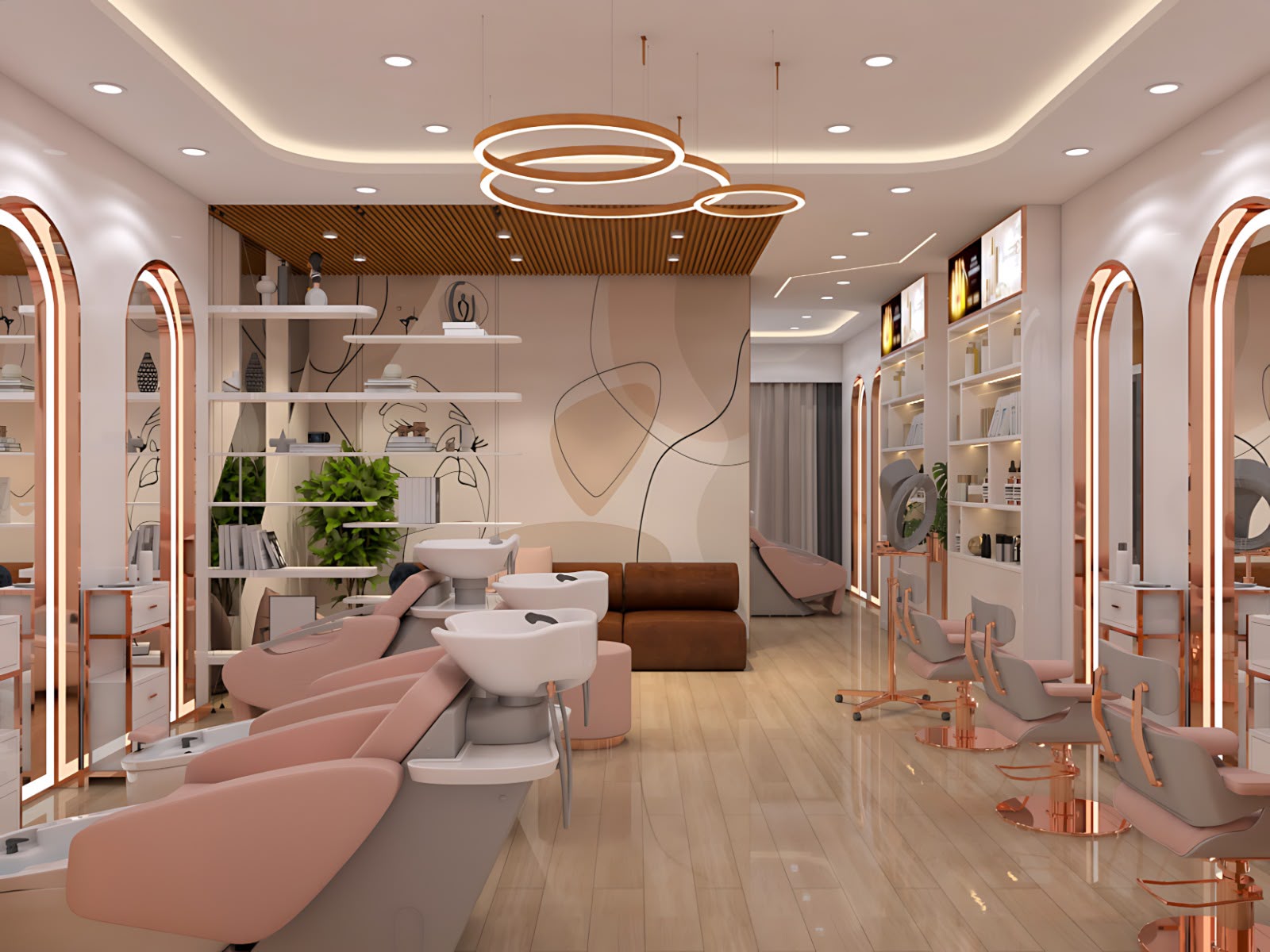 Luxury salon interior