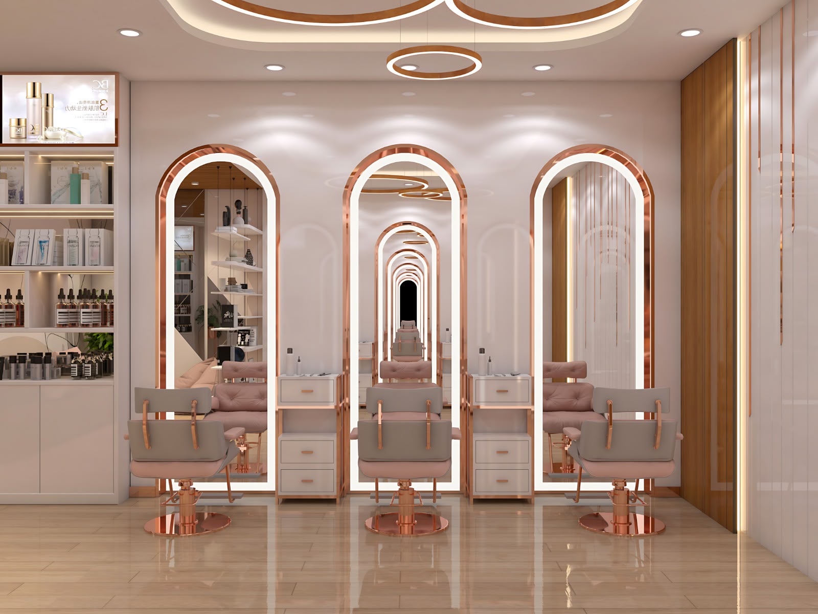 Premium styling stations